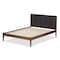Baxton Studio Ember Dark Grey and Brown Finish Wood Queen Size Platform Bed 135-7388 - alternate 2